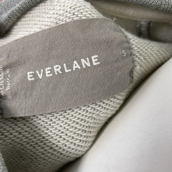 Everlane Gray Crewneck Sweatshirt gray size small long sleeve cotton - Picture 5 of 6